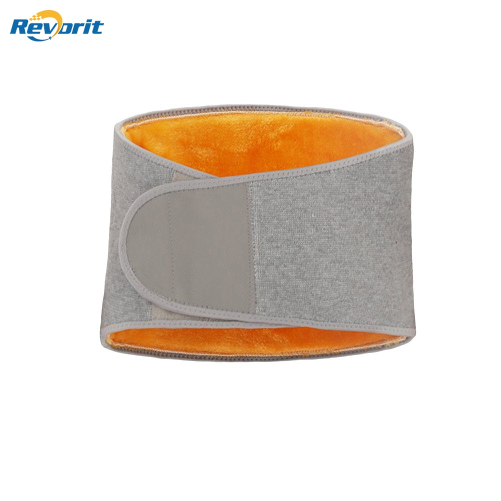 Revorit Men Women Winter Thicken Thermal Plush Waist Warmer Lumbar Support Belt Cozy Warm Abdominal Protector Stomach Body Wrap Band Back Brace Kidney Binder Size