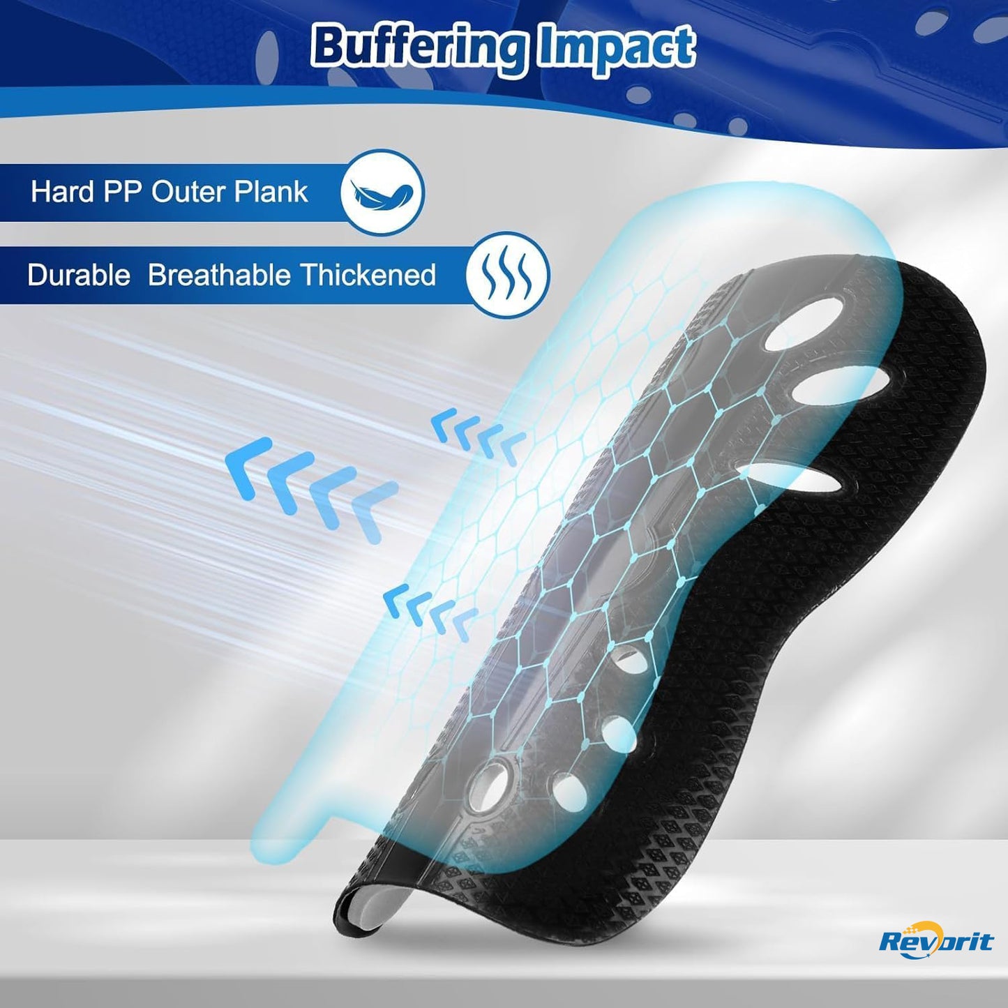 Revorit Adults Soccer Shin Guards and Socks Lightweight and Breathable Shin Guard Sleeves for Youth Football Player, Calf Protective Gear Shin Guards for Adults Football Games Equipment