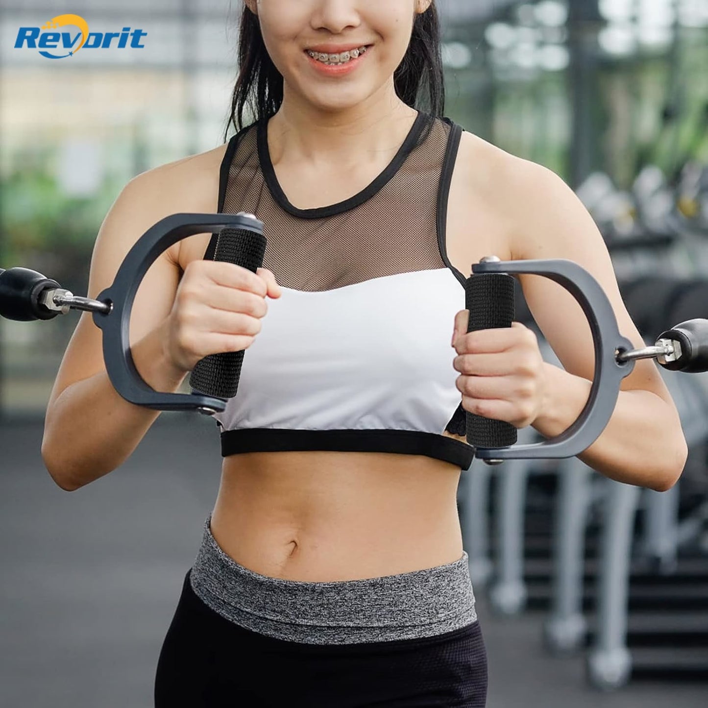 Revorit 10 Pcs Grip Pads for Weight Lifting, Neoprene Workout Pads, Gym Hand Grips, No More Sweaty Gym Gloves