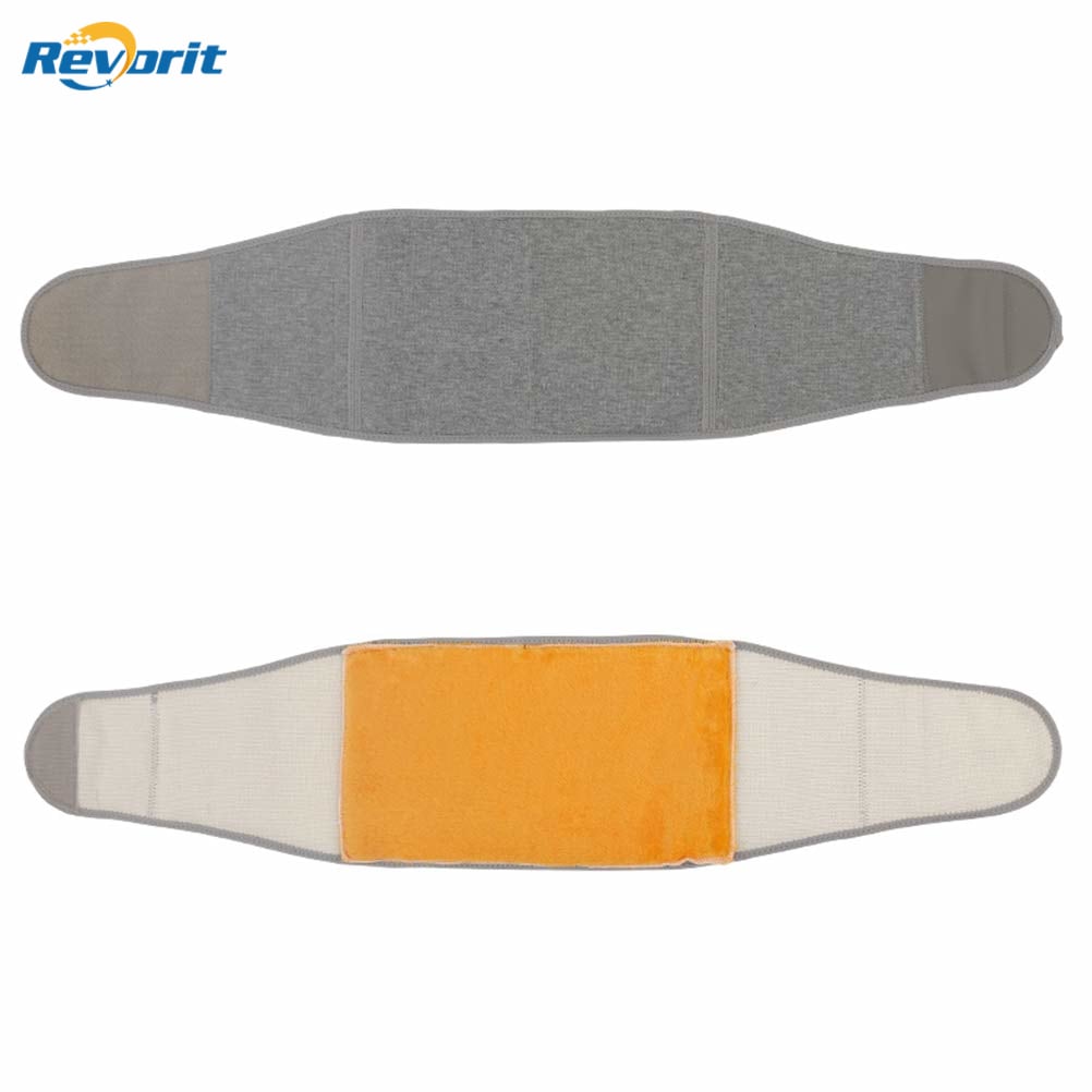 Revorit Men Women Winter Thicken Thermal Plush Waist Warmer Lumbar Support Belt Cozy Warm Abdominal Protector Stomach Body Wrap Band Back Brace Kidney Binder Size