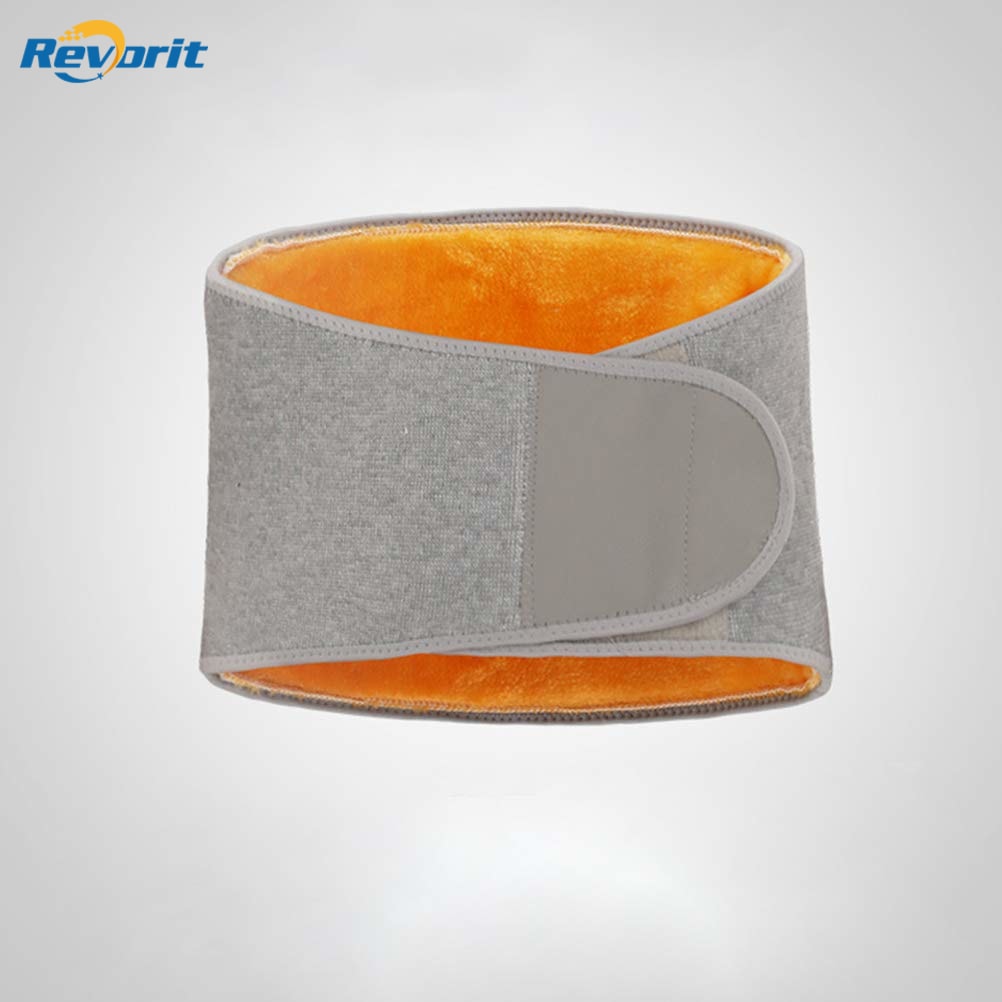 Revorit Men Women Winter Thicken Thermal Plush Waist Warmer Lumbar Support Belt Cozy Warm Abdominal Protector Stomach Body Wrap Band Back Brace Kidney Binder Size